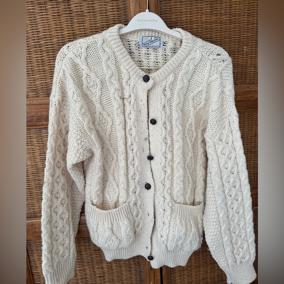 Kerry Traditions Cream Wool Sweater - Picture 1 of 3